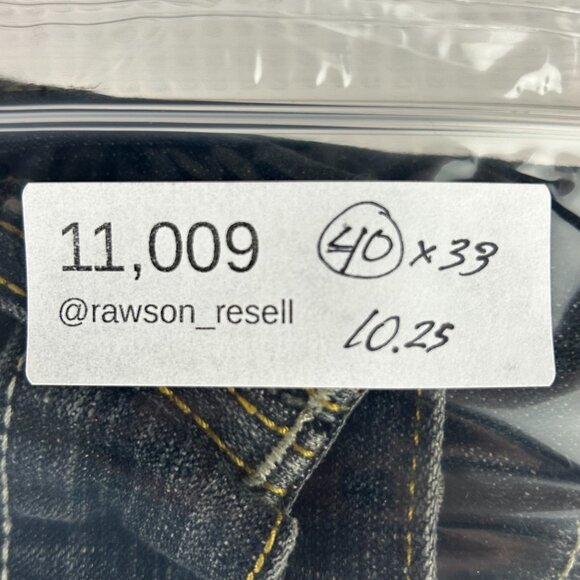 Songs of Freedom Dark Wash Baggy Jeans 40x33 Double Knee Stitched Stash Skater - Picture 9 of 9